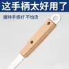 Reemplazar mango de espátula de plástico con mango de cuchara espátula para saltear de acero inoxidable madera maciza mango de espátula mango de madera madera de haya no