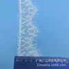 Fabricante de pasamanería de encaje de hilo de plata, lencería sexy y accesorios para el hogar, pasamanería de encaje de pestañas onduladas, cinta de código de barras