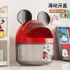 Caixa de armazenamento de lanches de desenho animado para desktop 2025 com tampa, recipiente de armazenamento à prova de poeira e à prova d'água para lanches de café na recepção