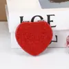 Espejo de Maquillaje en Forma de Corazón, Espejo Pequeño Plegable, Pequeño Regalo Promocional, Mayoreo, Logo en Bolsa, Espejo Portátil, Color Dorado