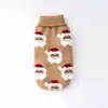 Ropa para Perros Estilo Otoño e Invierno Tejida de Cuello Alto Cálida Ropa para Mascotas Suéter para Cachorro Suéter Navideño para Perro Venta al por Mayor