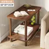 Alternativa a la mesa de noche: Mesa de noche moderna simple, Estante de almacenamiento pequeño, Mesa pequeña de pie, Madera maciza, Color de madera natural simple