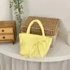 Bolso acolchado tipo lazo estilo coreano, color liso, plisado, gran capacidad, bolso cuadrado pequeño para mujer, lindo para ir de compras y al trabajo