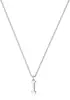 Collar de mujer moda europea y americana letra inglesa A-Z colgante de plata temperamento collar Joker joyería