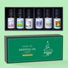 Set Navideño Transfronterizo de Aromaterapia de 8 Piezas Aceite Esencial de Naranja Dulce Lavanda Se Puede Usar con Humidificadores para Hidratación Adicional Aceite Esencial de Incienso