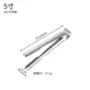 Pinzas para hielo de barra de acero inoxidable 304 engrosado, pinzas de cocina para servir frutas en casa, pinzas para comida y barbacoa estilo coreano