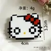 Pinza para el Cabello de Acrílico Pixel Art Sanrio Mosaico Cerdo de Dibujos Animados Conejo Pinza para el Flequillo Dulce Femenina Clip Lateral