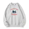 Sudadera Redonda Retro Americana para Mujer Otoño e Invierno 2025 Nuevo Estilo Diseño de Nicho Holgada y Relajada Sudadera de Manga Larga con Forro Polar