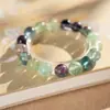 Pulsera de Cristal con Perlas de Cristal Natural Optimizada Pulsera Versátil de Nicho Joyería de Moda de Lujo Ligero Venta al por Mayor para Mujeres