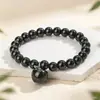 Pulsera de piedra natural y cristal estilo popular cruzada pulsera de cuentas de una sola hebra pulsera bohemia joyería al por mayor