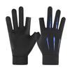 Guantes de Protección Solar para Hombre Verano Seda de Hielo Delgados Calados Dos Dedos Pesca Antideslizantes Repartidor Ciclismo Guantes Mujer