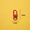 Chaveiro Fivela de Porta Giratória em Forma de U Pingente de Boneca Acessório DIY Liga de Zinco 33mm Pequena Fivela de Porta