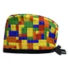 Gorro Quirúrgico Estampado de Algodón Ajustable Bolsa para Cabello Largo de Mujer Gorro Dentista Clínica Dental Gorro Esmerilado Comercio Exterior para Hombres