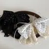 Pinza para Cola de Caballo de Lunares Doble Capa Estilo Francés, Cinta de Lazo de Gama Alta, Pinza de Garra Versátil para Mujeres