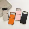 Adequado para Capa de Celular Samsung Zflip F7110 Tela Empilhada Couro Ultrafino Antiderrapante e Antiderrapante Personalizável Simples 70% de Desconto