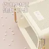 Cesta para ropa sucia, cesta de almacenamiento para ropa sucia debajo del estante del gabinete del baño con ruedas, diseño hueco, para uso doméstico, cesta de almacenamiento para baño para artículos varios, cesta de lavandería