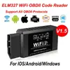 Escáner de Diagnóstico OBD2 WiFi ELM327 Popular V1.5 Lector de Códigos de Coche Herramienta Detector de Fallos del Motor para Android iOS PC Vehículos