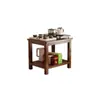 Mesa Auxiliar para Sofá para Uso Doméstico, Mesa Cuadrada Minimalista Moderna, Gabinete Lateral, Mesa Cuadrada para Sala de Estar, Mesa Sencilla para Balcón, Mesa de Café Pequeña