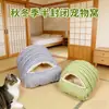 Nido Grueso para Gatos para Calidez Invernal, Tipo Cerrado para una Sensación de Seguridad, Saco de Dormir para Gatos, Casa para Gatos Mascotas, Cama para Gatos, Nido para Dormir de Invierno