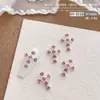 Nueva Joyería para Uñas Cruzadas Estilo Popular de Celebridad de Internet Joyería de Aleación DIY Diamante Rosa Joyería para Uñas Estilo Retro