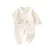Mameluco de mariposa para recién nacido, mameluco cálido para bebé, mameluco acolchado de otoño e invierno para bebé, traje para gatear, ropa interior para recién nacido