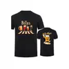 [Código Europeo Transfronterizo] Camiseta de Cuello Redondo Algodón Puro 180g Patrón de Coche y Cerveza--Personalizado