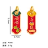 Nuevo Estilo Chino Nudo de Bambú Colgante de la Fortuna Pendientes de Abanico Plegable DIY para Mujeres Diseño de Nicho Accesorios de Joyería con Borla Larga
