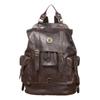 Mochila masculina de couro genuíno europeia e americana, nova, fashion, camada superior, couro de vaca, multifuncional, bolsa de viagem, mochila casual, bolsa para computador
