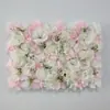 Fondo de Pared de Flores Artificiales Arreglo Floral para Fondo de Transmisión en Vivo de Influencer Hortensia Rosa Arreglo de Flores de Plástico para Sala de Transmisión en Vivo