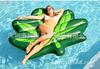 Fila flotante inflable de PVC con diseño de hoja de arce, fila flotante de hoja de arce verde, fila flotante de hoja, cama flotante