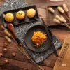 Adereços de Foto Estilo Chinês, Produto Único, Enfeites Estilo Retrô para Fotografia Gastronômica, Tecido de Fundo para Posar e Fotografar Alimentos