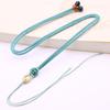 Hetian jade pingente cordão mão tecida diy Jade simples pescoço pendurado jóias corda jade pingente colar atacado