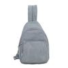 Bolso Casual Estilo Coreano Bolso de Tres Usos Mochila de Moda Texturizada para Mujer Bolso de Pecho Suave Bolso Cruzado para Hombro Bolso de Montar