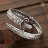 Pulseira Preta de Corda de Couro Personalizada com Escamas de Peixe Marca da Moda Pulseira Simples Masculina Joia de Mão Punk Retro Tendência Meninos Pretos