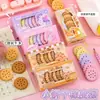 Borrachas Criativas de Biscoito, Borrachas de Lanche Simulação para Estudantes, Papelaria Divertida de Desenho Animado de Alto Valor para Crianças Atacado