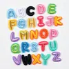 Patches bordados coloridos de letras transfronteiriços, patches para reparo de furos em roupas, decoração DIY para mochilas, 26 patches de letras em inglês