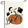 Bandera de Jardín de Halloween Transfronteriza 20.22 millones Estampado de Lino Cuadros Acuarela Decorativa para Patio Exterior de Halloween