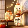 Lanternas do Festival do Meio do Outono 2026 Novo Modelo Estilo Antigo Lanternas de Palácio Luminosas Portáteis Kit de Material para Artesanato DIY Infantil Lanternas Atacado