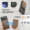 Funda protectora de cuero magnética dos en uno para carga inalámbrica y soporte para tarjetas, adecuada para iPhone 18 Pro y Samsung S26