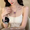 Cadena de suéter de perlas con adornos de diamantes de copo de nieve, un broche desmontable de dos vías con un toque de alta gama, accesorio versátil y de lujo ligero, venta al por mayor
