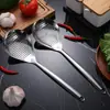 Colador de acero inoxidable 304 colador de pimienta colador de cocina olla caliente cuchara engrosada cuchara para dumplings y fideos