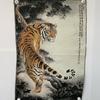 Uma geração de bordados Thangka pintura núcleo oito imortais através do mar figura nostálgica antiga Thangka varanda sala de estar artesanato pintura nova