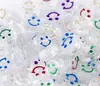 Cuentas de expresión amarillas de 10 mm con cara sonriente, cuentas acrílicas para pulsera, cuentas sueltas, accesorios para joyería DIY, venta al por mayor