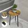 Estilo Nórdico Interior Desmontable Soporte Metálico para Plantas Balcón Jardín Mesa para Plantas Sala de Estar Lado del Sofá Mesa Redonda Pequeña Mesa de Centro