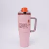 Novo Copo de Carro Owala Mesmo Estilo 40oz com Alça Aço Inoxidável 304 Copo Térmico Portátil para Carro Copo de Gelo Frio