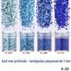 Nail art glitter lantejoulas glitter pó gradiente conjunto azul roxo 123mm misto esmalte joias material gota de cola