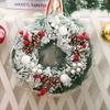 Nueva Decoración Navideña Guirnalda de Navidad 30CM Corona de Navidad Colgante de Puerta Navideño Hotel Centro Comercial Adornos Navideños