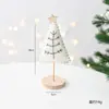 La nueva decoración navideña transfronteriza de NUCHI es un adorno de árbol de Navidad mini de fieltro de lana para exhibición en mesa, un regalo de Navidad