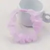 Nuevo anillo para el pelo de encaje de malla para niña, hebilla plana, cuerda para el pelo de celebridad de Internet INS de hada, accesorios para el pelo de organza color crema para bricolaje