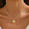 Collares Europeos y Americanos de Moda con Cuentas Pequeñas, Estilos Variados de Colgantes de Estrella, Luna, Sol, Mariposa, Ojo de Diablo, Collares Multicolor en Stock para Mujeres